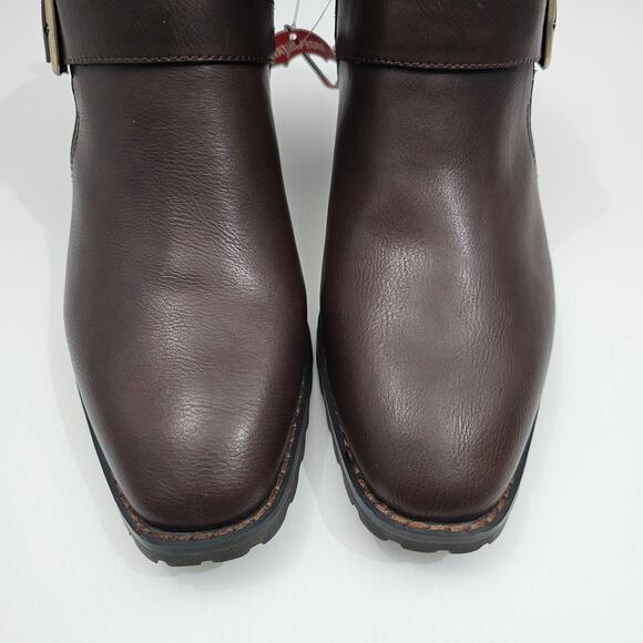 NEW Blondo Shantel Ankle Bootie Womens 8 Brown Leather Waterproof Moto Western - Picture 6 of 14